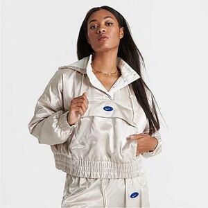 Nike Sportswear Circa 96 Oversized Woven Jacket BlueGreen Logo women Large